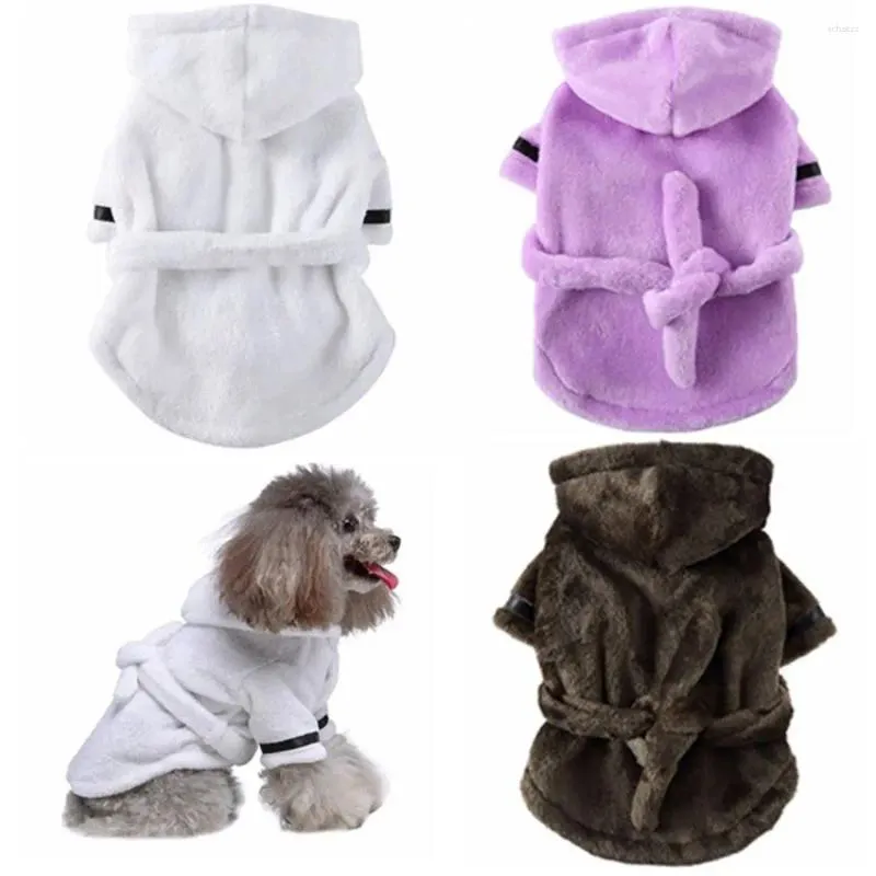 Dog Apparel Lint-free Ultra-absorbent Shower Pet Supplies Bathing For Small Large Bathrobe Towel Bath Towels Pajamas