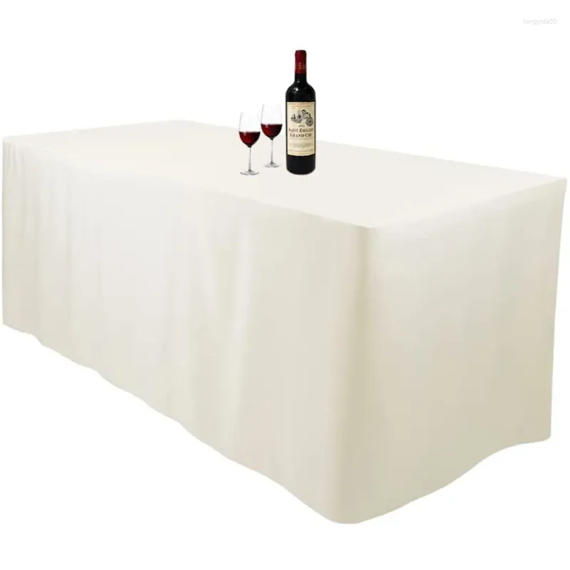 Tableau de table 6 pi de nappe en polyester noir