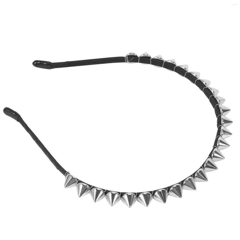 Hair Accessories Silver Metal Stud Headband Head Band Aliceband Punk Girl