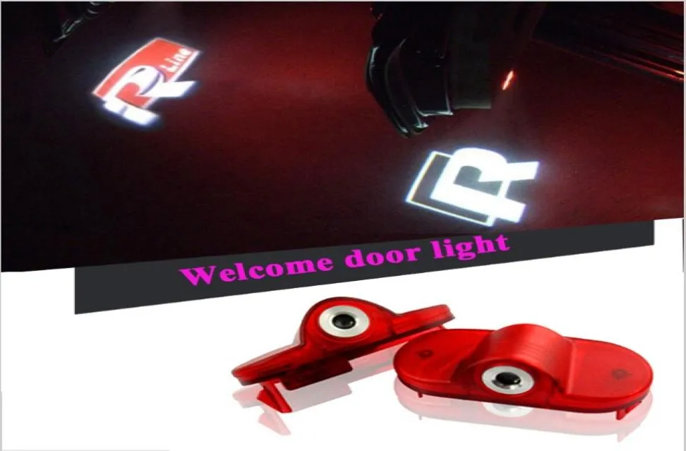 Logotipo de porta LED 2X LED LEDA LAMPO AUTO AUTO LASER LIGO DE PROJEITOR DE PROJETOR PARA VW GOLF 4 BEETLE TURAN CADDY BORA MK4 R LINE4585149