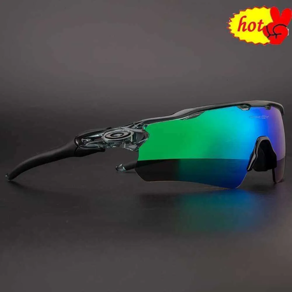 Lunettes de soleil UV400 Cycling Eyewear Sports Outdoor Lunes Riding Goggles Polarisé avec Case for Men Women Oo9465 9208 3443