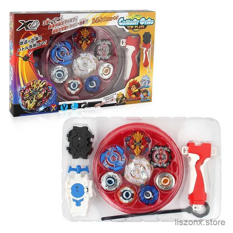 4d Beyblades New Beyblade Explosion Set Toy Disc Set 4-in-1 Handle Handle Launcher Children Toy Toy Gift
