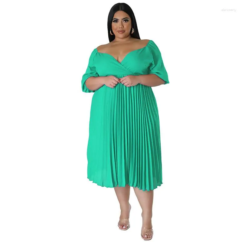 Casual Dresses Women's European And American Sexy Dress Fat Woman