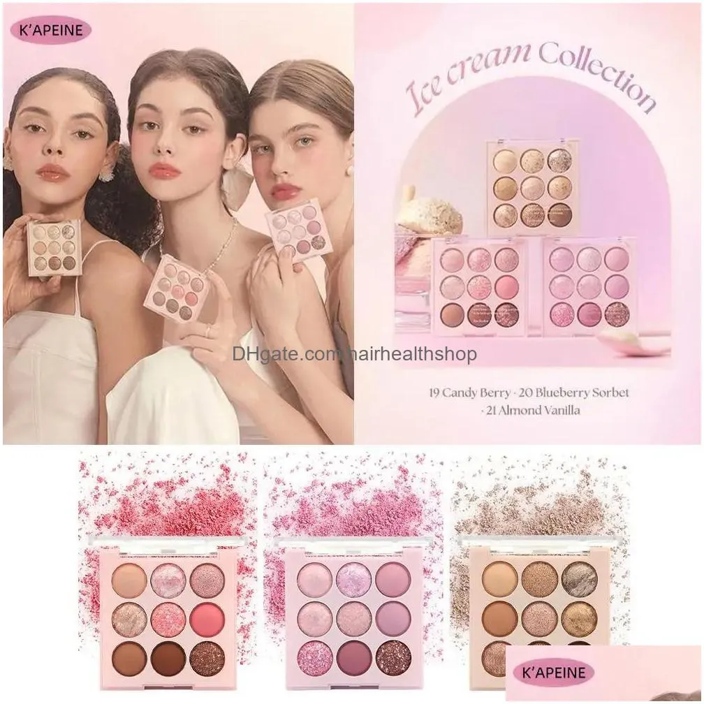 Eye ombretta ombrello tavolozza di ombretto glitter rosa aegyosal b ombre viola viola ombre del latte di avena bimone coreano cosmetiche 231 dhocj