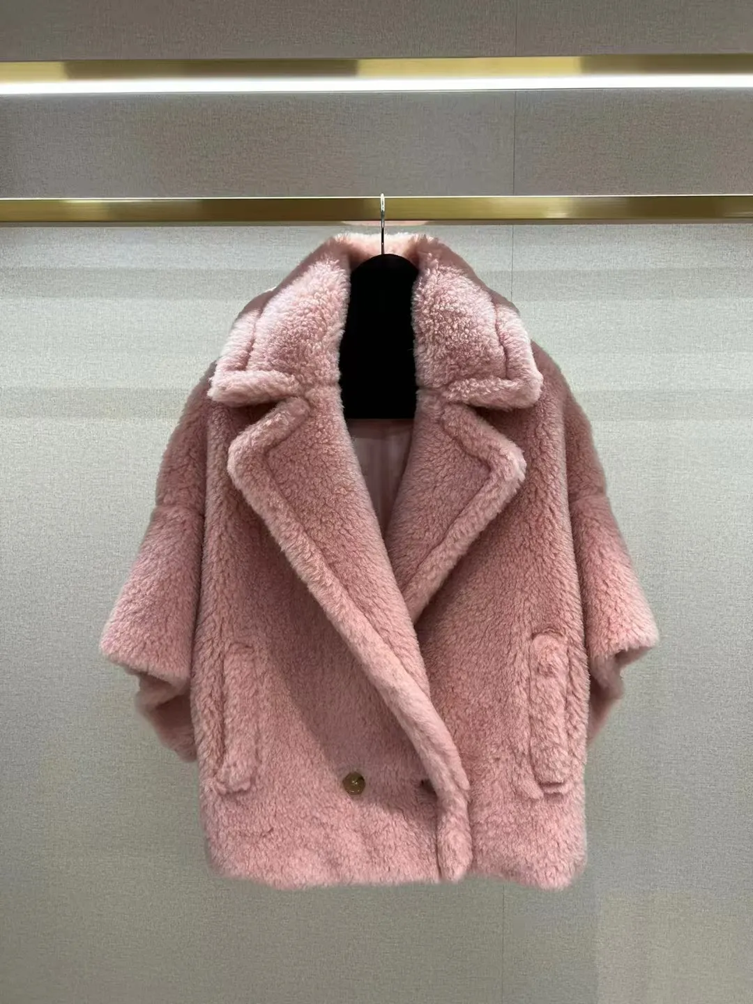 Collar S Oliver Fake Fur Mantel Pink Teddy Mantel S Mantel Teddy