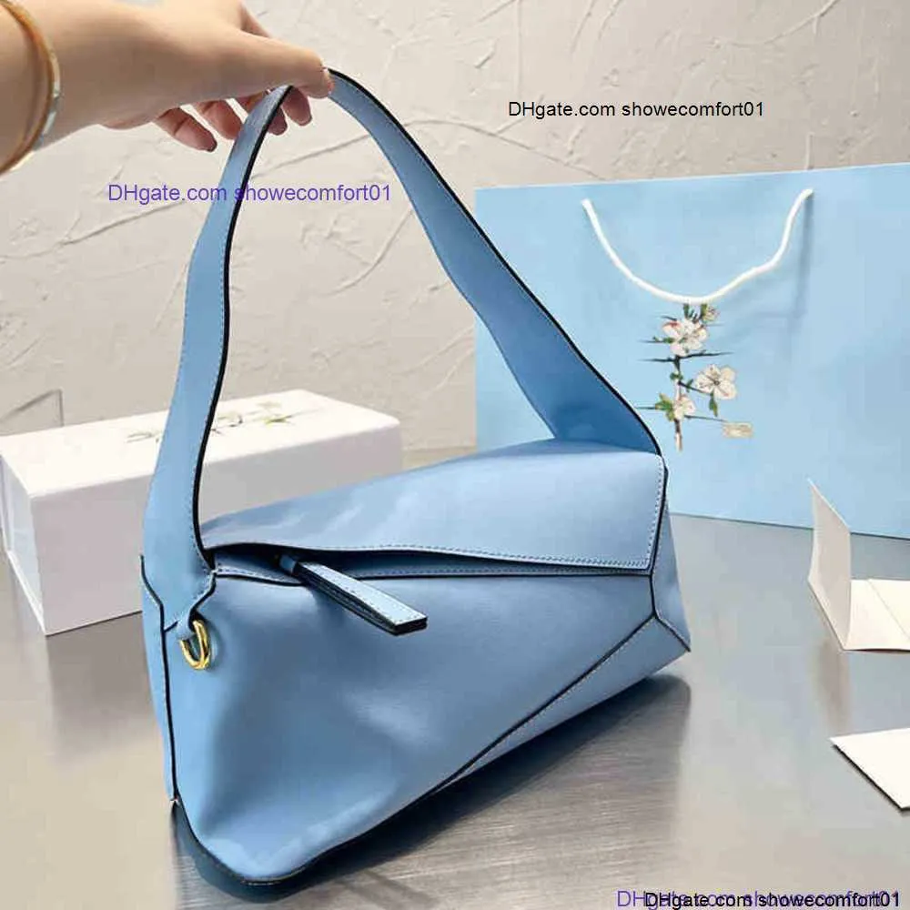 torba 7a OTE Designerska skórzana torebka ręczna moda geometria ramię worka pod pachami torebki damskie portfel stały kolor 220913 Signaux