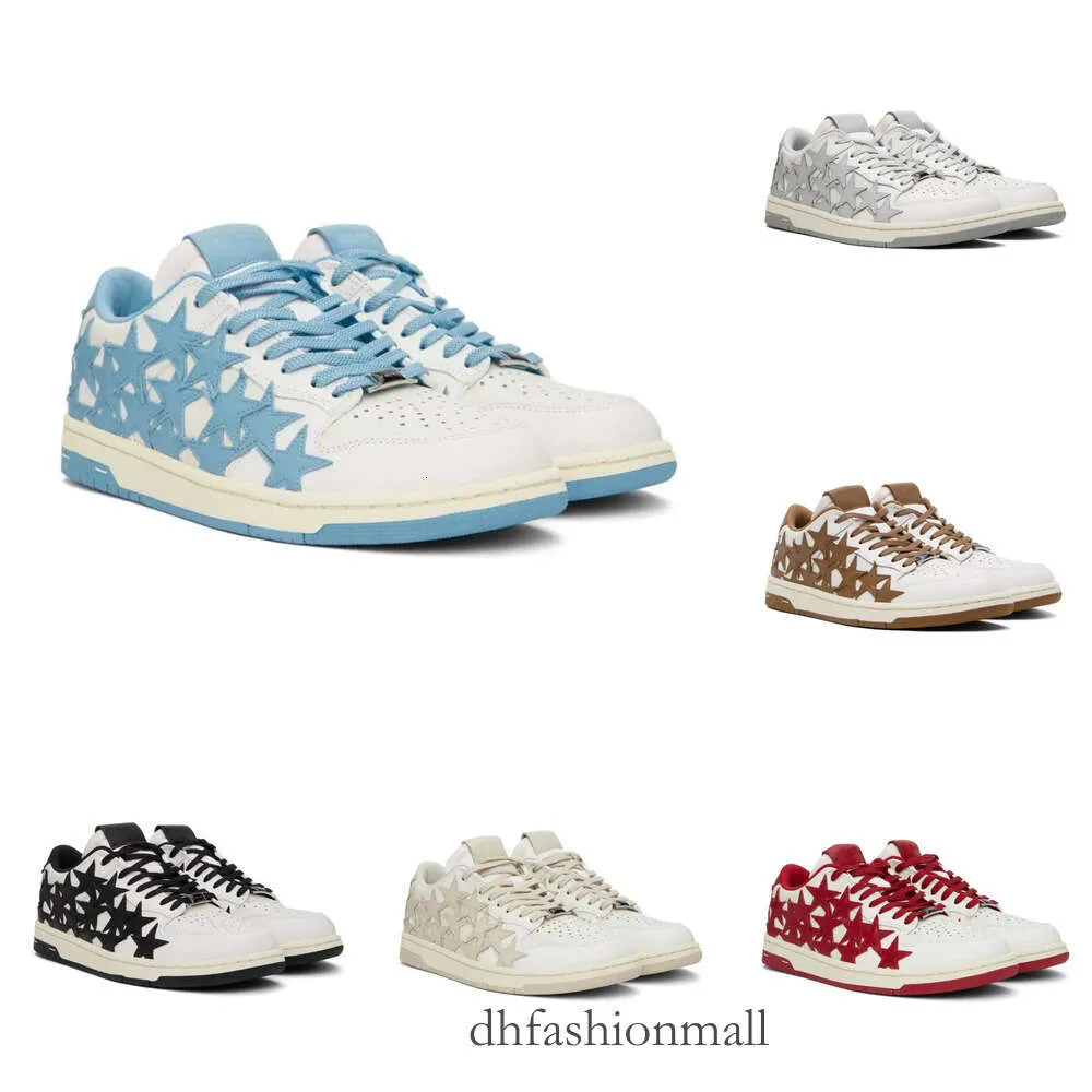 Summer Walk B30 Low Top Stars Sneakers Ss Man Grained skórzana biegacz sport gumowy podeszwy trenerzy biegacz elegancki design męski deskorolka spacery