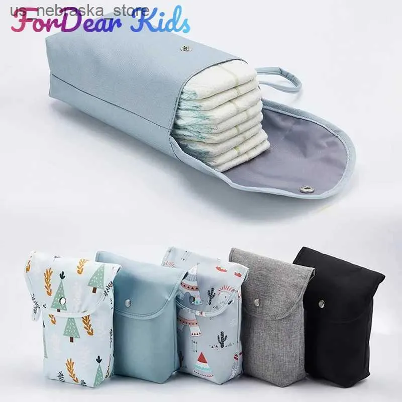 Diaper Bags New waterproof and reusable baby diaper bag baby handbag large capacity mother diaper storage bag Q240418