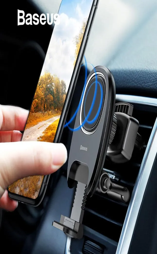 Magnetische auto -telefoonhouder Baseus Gravity Air Vent Mount Mount Telefoonhouder Stand voor iPhone X Samsung mobiele telefoon Holder9372769