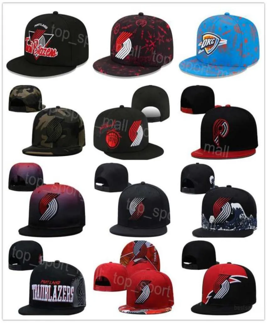 Baskethattar Team Sport justerbar snapback Caps Damian Lillard Jusuf Nurkic Anfernee Simons monterade Sun Outdoor Stretch Hip Hop8598477