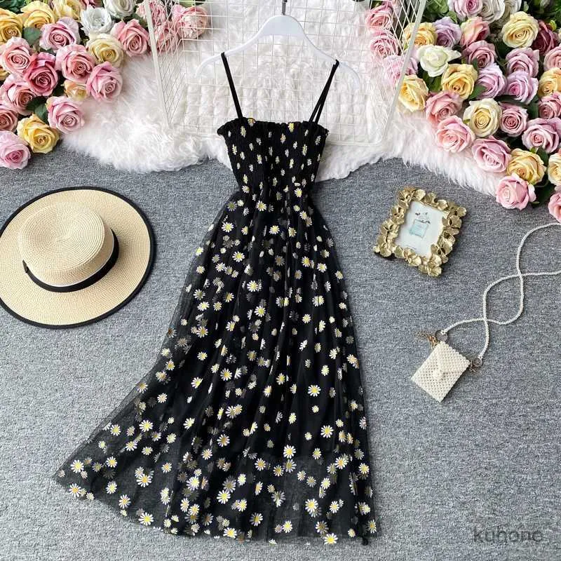 Основные повседневные платья JMPRS Summer Beach Mesh Floral Plore Women Vintage Elegant Sexy Suldress Surdes