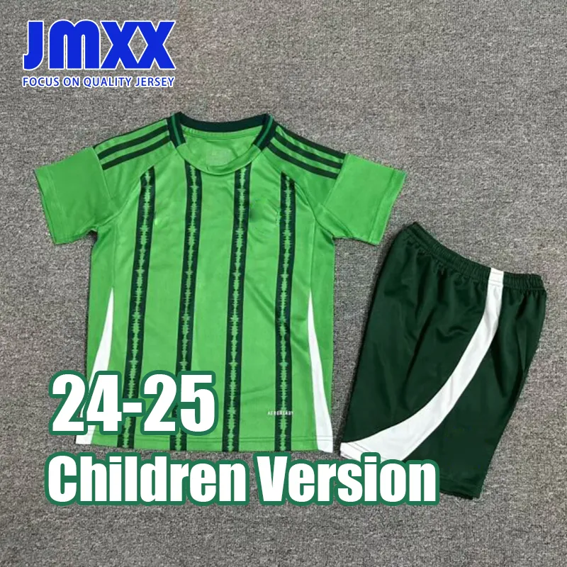 JMXX 24-25 Northern Ireland Child Soccer Jerseys Kit Home Away Kid Uniforms Jersey Football Shirt 2024 2025 Top and Shorts Children Version