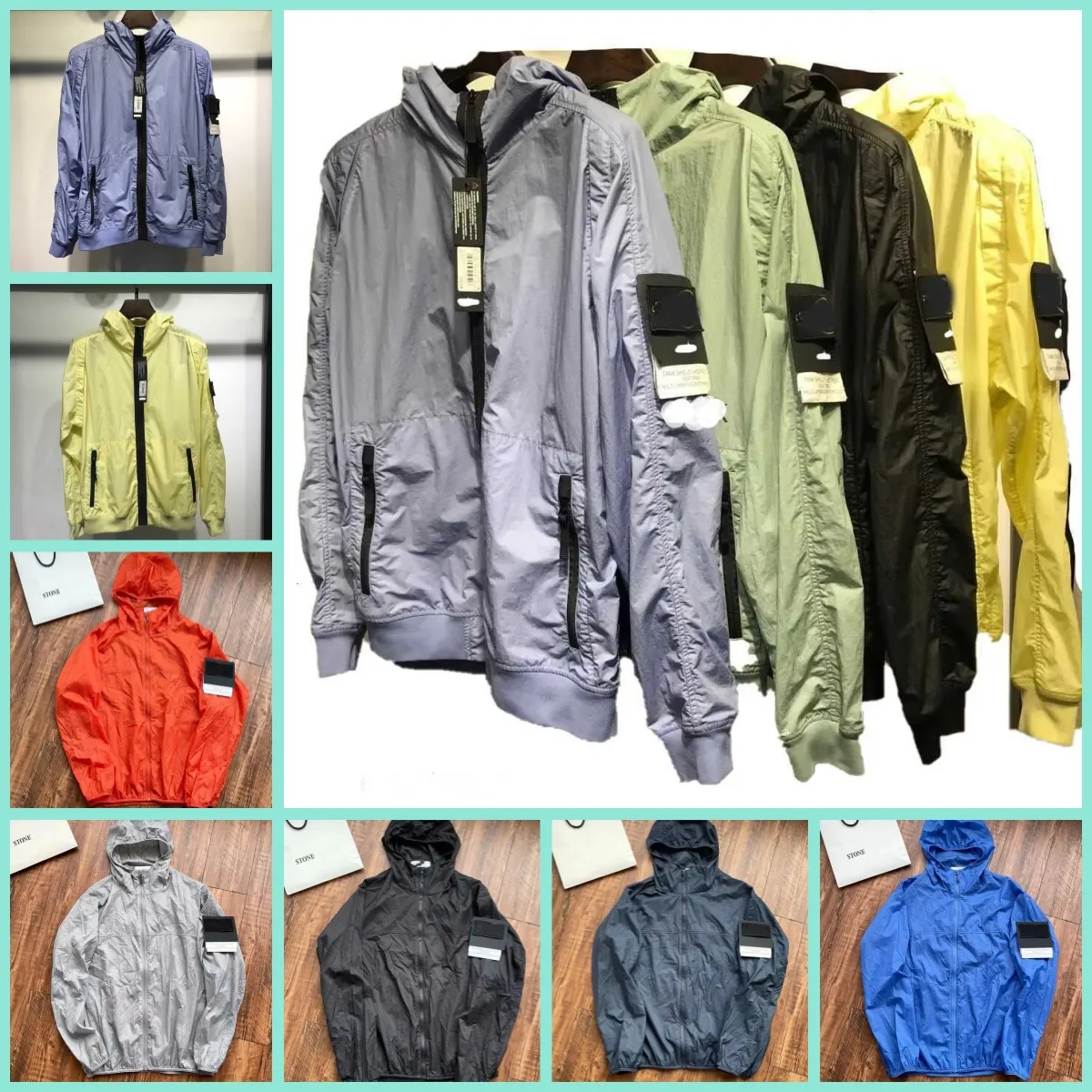 Vestuário de grife moletons moletons de camisetas de bolso de bolso de bolso de manga longa com zíper de manga longa Men Company Casual Casual Windbreaker Brashiery