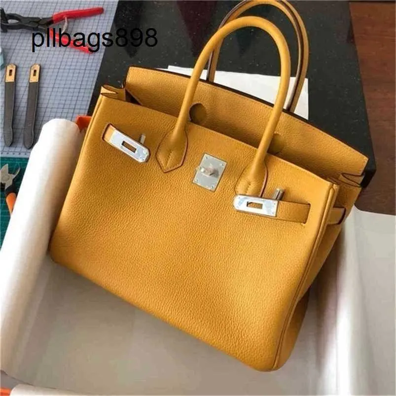 BRKN BRKNS Handbag 7a Grain Litchi Togo Mini 25 pouces 30 Real Cowhide Mini Mall Hand Portable Oltq