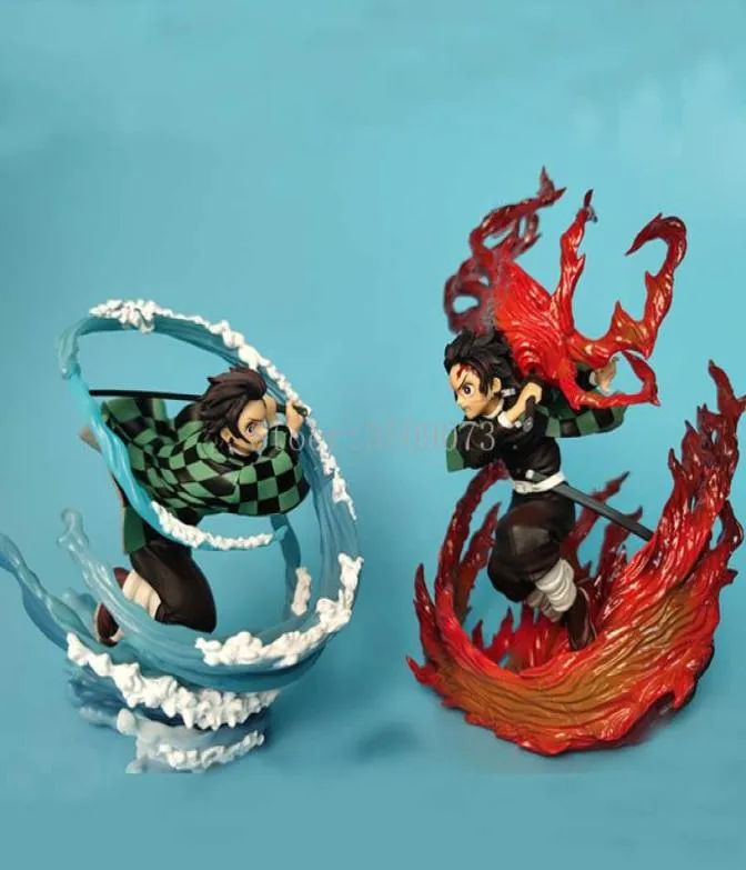 アニメのフィギュアkamado tanjirou hinokami kaguraアクションフィギュアkimetsu no yaiba figuratsゼロfigrineモデル人形ギフトq06215394776