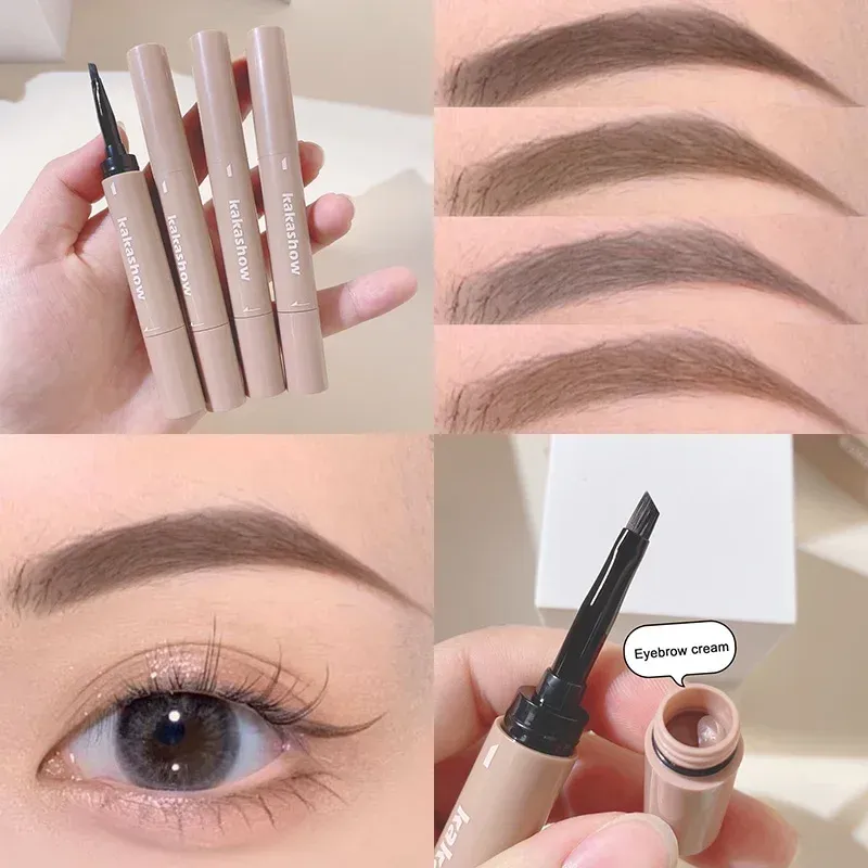 Enhancers Eyebrow Cream Nonsmudge Brown Setting Dye Brows Pen Waterproof Lasting Makeup Brow Balm Natural Quickdrying Eyebrow Enhancers