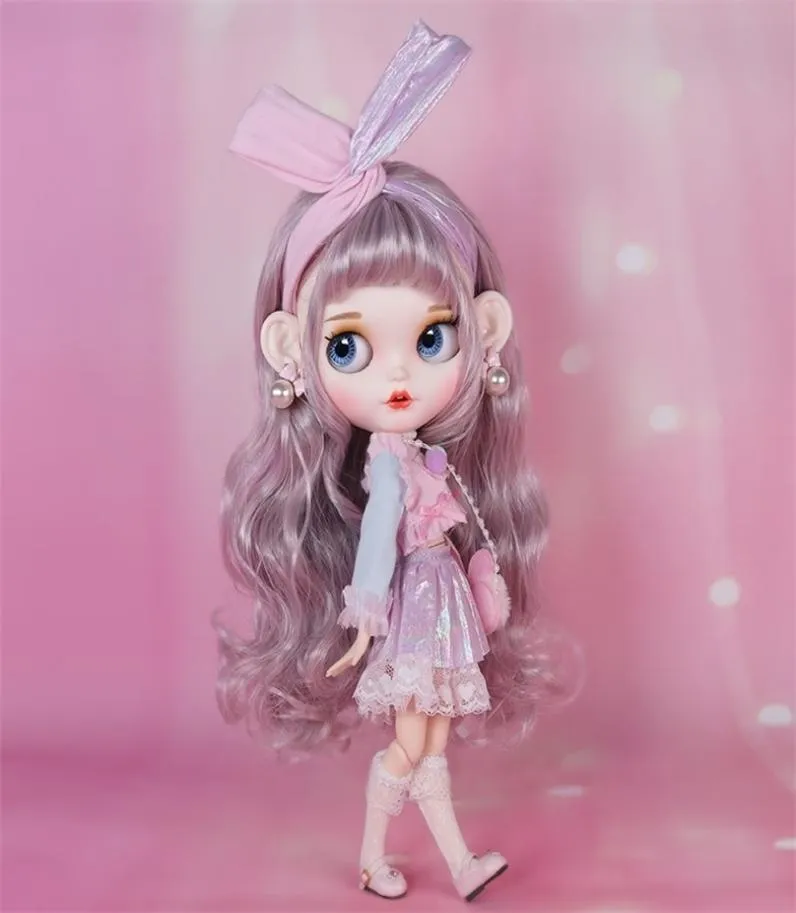 Icy DBS Blyth Doll 16 BJD Аниме -суставский корпус тел белая кожа Матовая лицо Специальная комбинация, включая одежду для обуви 30 см. Игрушка 2202179172158