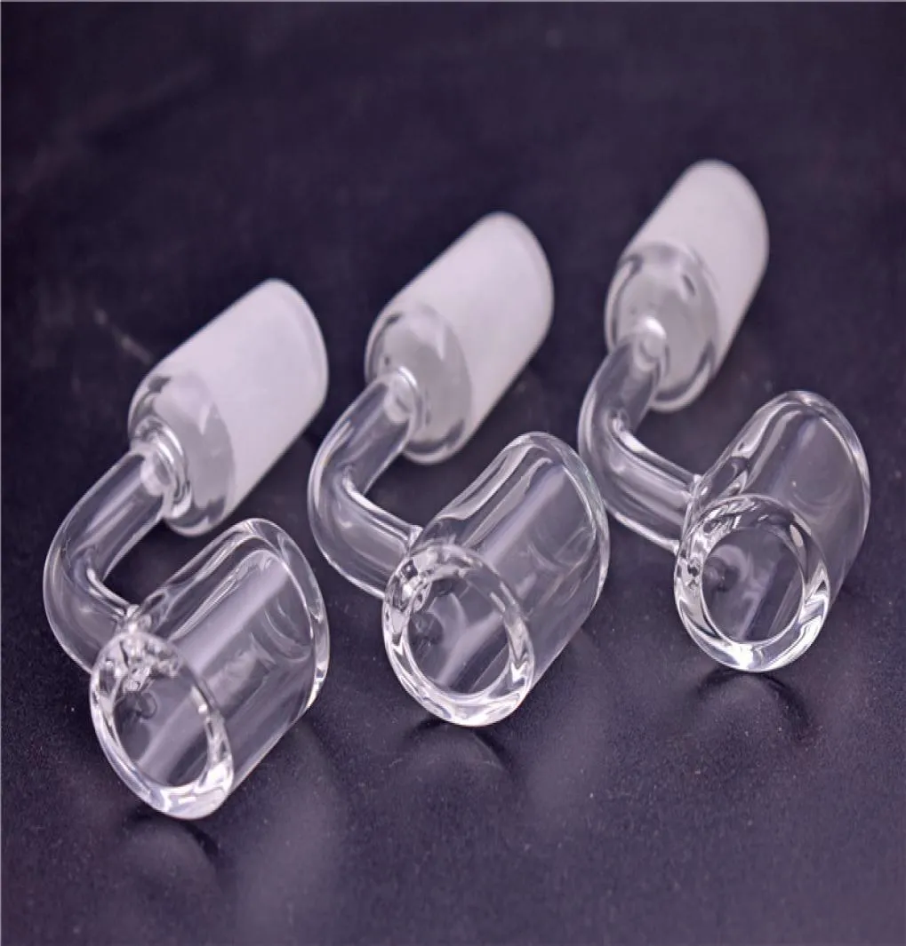 4mm de espessura de clube de espessura Domless quartzo unhe 10mm 14mm 18mm fêmea feminina 100 Real Quartz Banger Nails para Dab Oil Rig Bong4449311