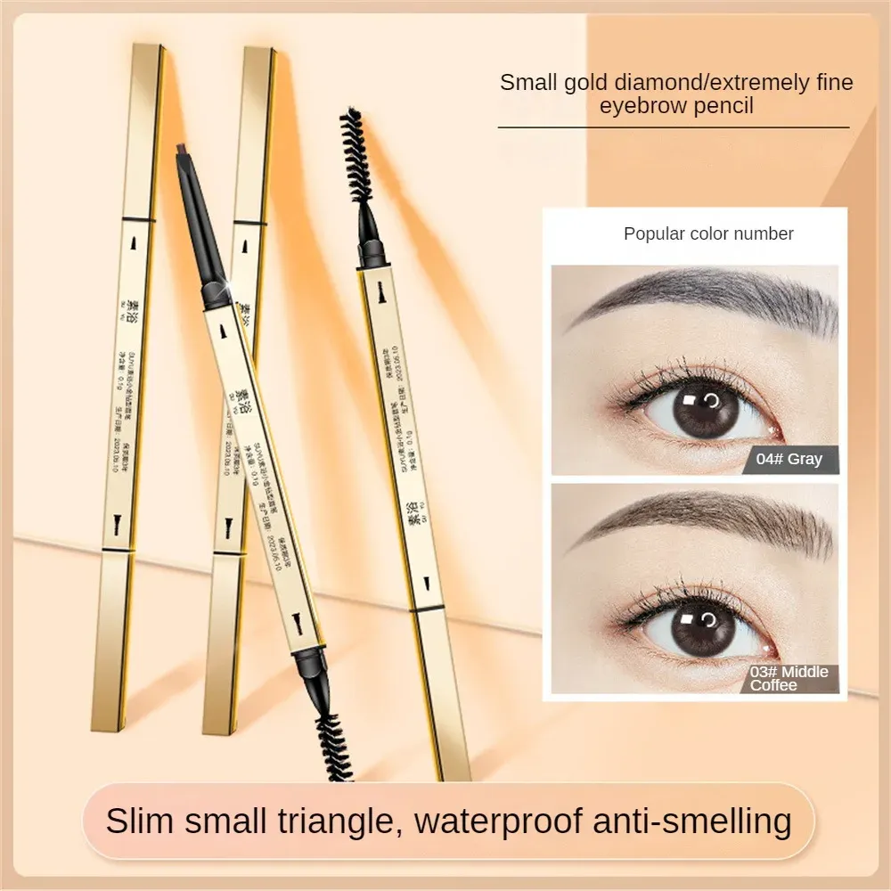 Enhancers Eyebrow Pencil Waterproof And Sweatproof Smear Smooth Beginners Apply Not Easy To Fade Cosmetics Natural Eyebrow Pencil Smooth