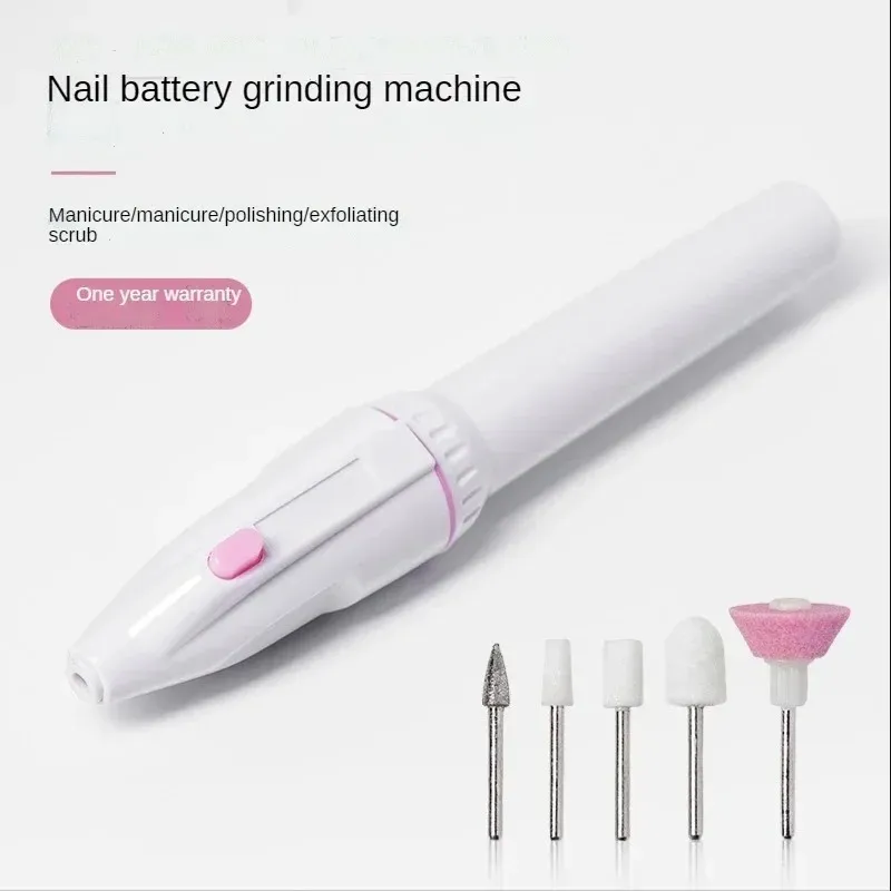 5 In 1 Professional Mini Electric Nail Drill Kit Battery Nail Art Exfoliating Polishing Nail Polishing File Pen Tool Machine