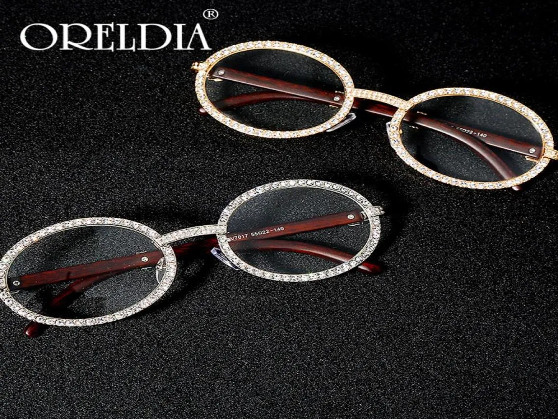 Óculos de sol de zircão cúbico redondos vintage homens novas mulheres de luxo oval de diamante de diamante moda hip how óculos uv400 gafas de sol mujer m69855529