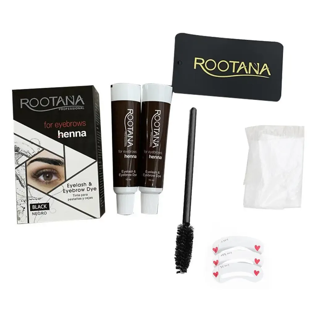 Förbättrare 1 Sets Makeup Waterproof Long Lastingr Eyebrow Dye Tattoo Cream Henna Brow Eyelash Eyebrow Eyebrow Tint Partihandel