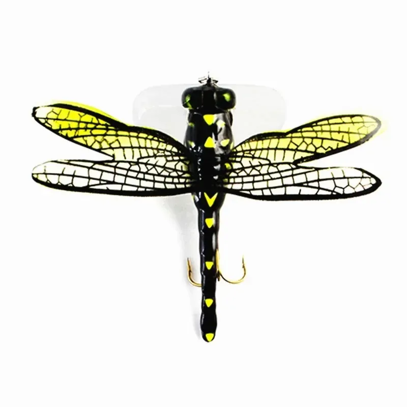 6G 7,5 cm Topwater Dragonfly Flies Insetto Pesca a mosca Trota Popper Popper Escudo artificiali Wobblers tralling duro richiamo