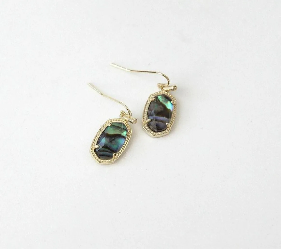 Abalone Shell Drop Earrings in Gold Silver012358121919500026