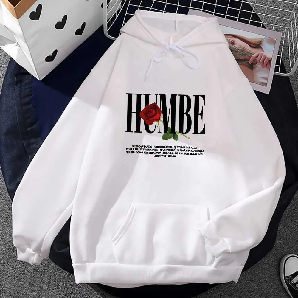 Pink Rose Print Hoodie With HUMBE Graphic – From Love_dream1