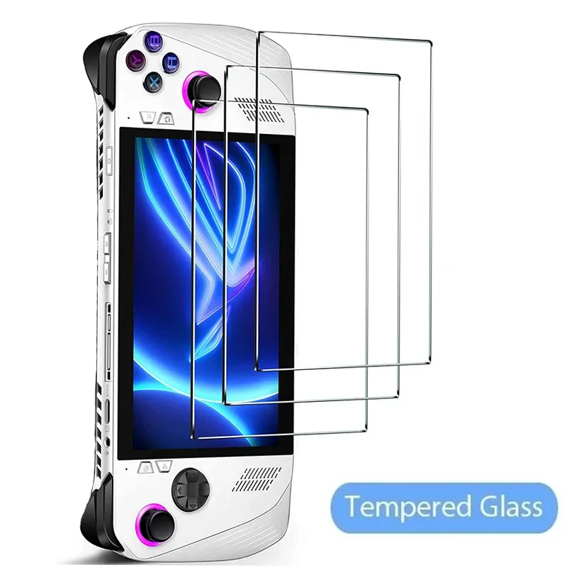 Spelare skyddande tempererat glas för Asus Rog Ally HD Antiscratch Screen Protector Film för Asus Rog Ally 7 "Game Console Accessories