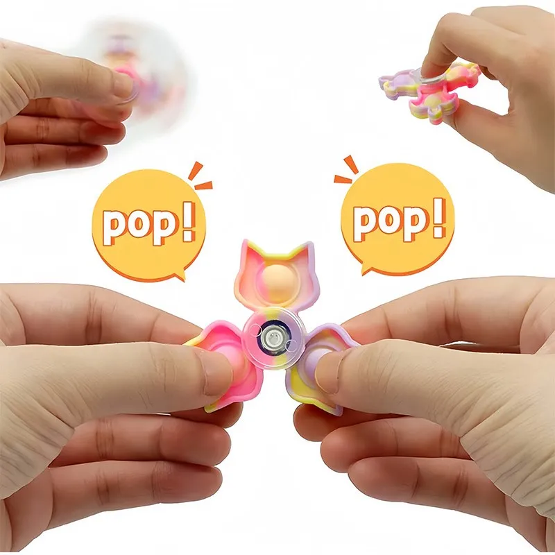 Giochi anti-ansia colorato di fidget spinners allevia il giroscopio di punta dello stress per ridurre il regalo di decompressione dei bambini adulti