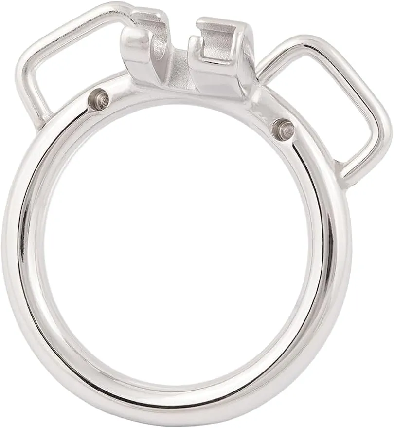 Chastity Device cage Closed Base Ring Attachable Belt Cock cage Base Ring for Men's Chasity cage Stainless Steel Virginity Lock JH550 50mm