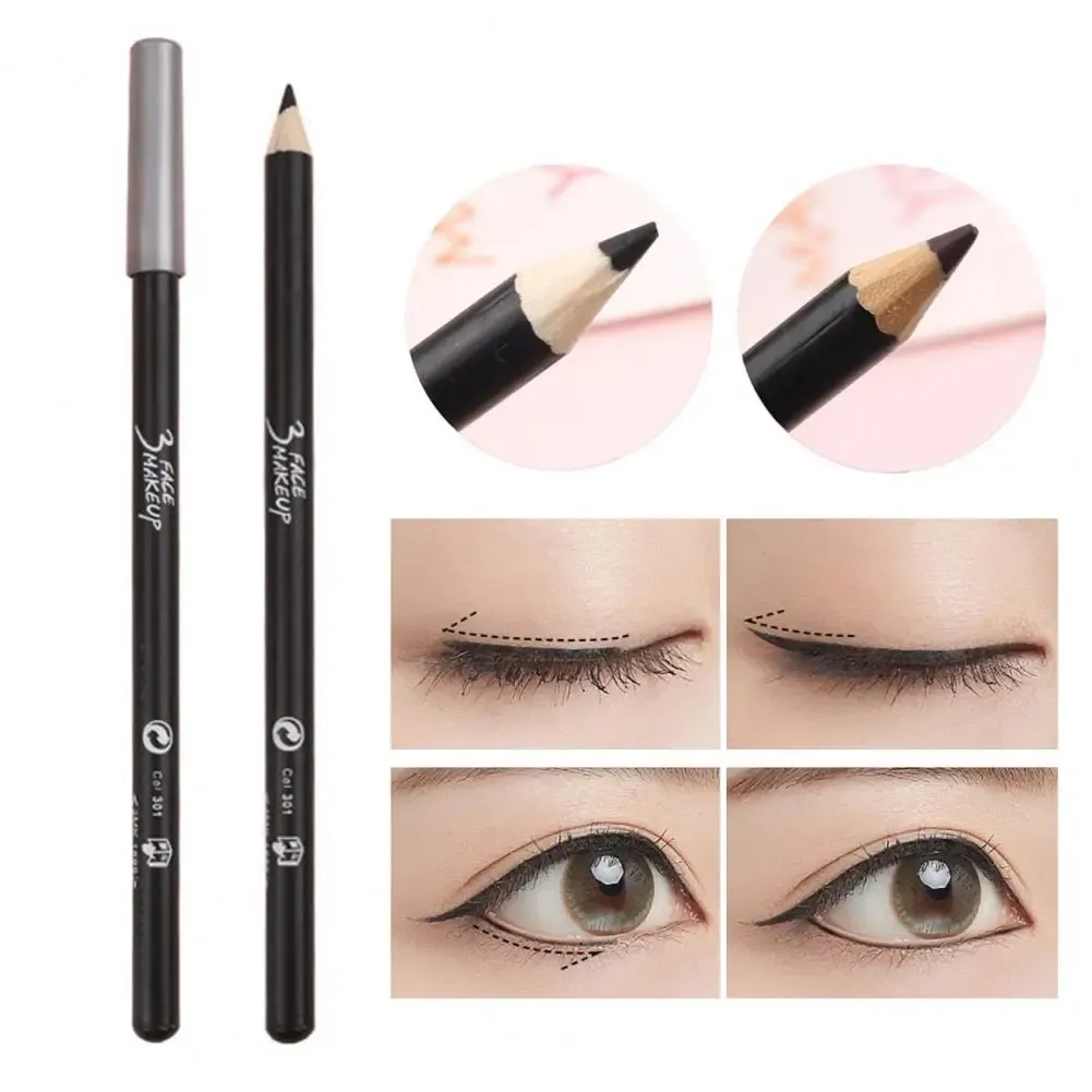 Eyeliner användbar kosmetisk eyeliner trä delikat textur lätt makeup ögonbryn blyerts eyeliner verktyg ingen stimulering