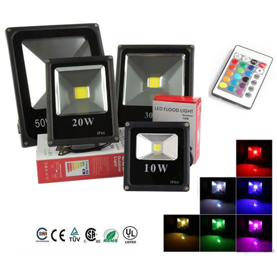 RGB 따뜻한 차가운 흰색 LED 투광 조명 COB 10W 20W 30W 50W LED 홍수 가벼운 옥외 LED 홍수 조명 3857848