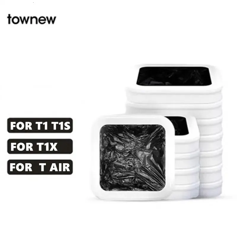 Tow Akıllı Çöp Can T1 T1S Tair Orijinal Yedek Çöp Torbaları 6/12 Doldurma Yüzükleri Oto Paketleme ve Değişen Çantalar 240416