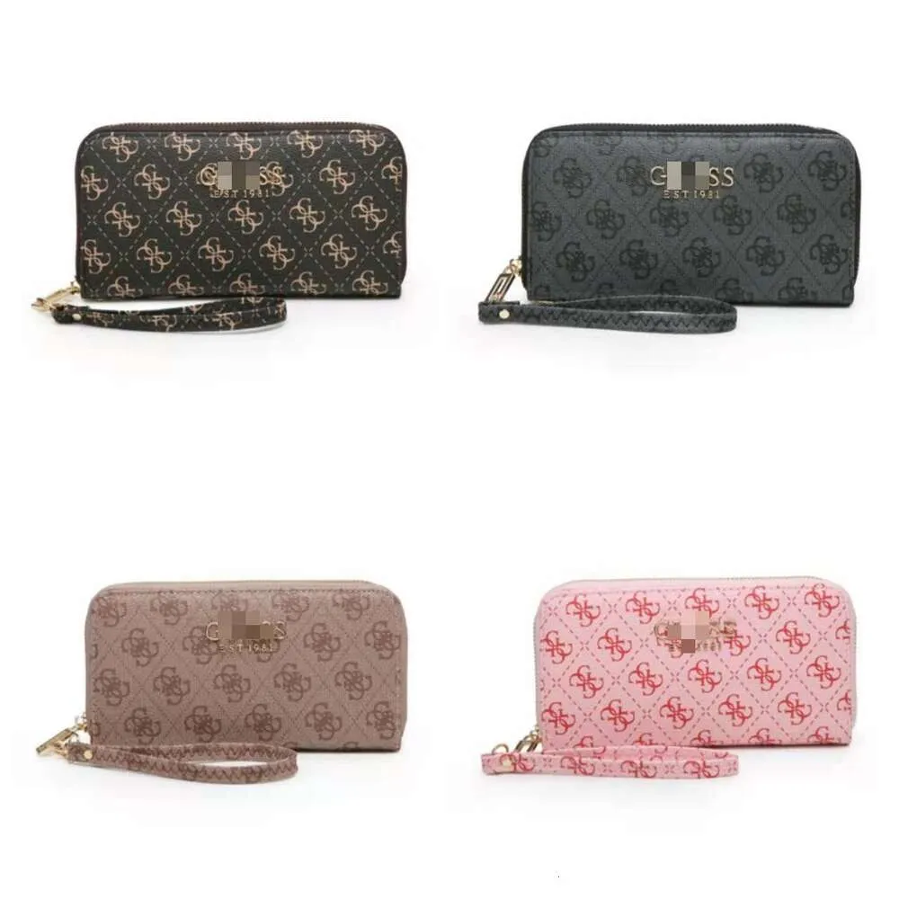 Handväska designer heta säljer 50% rabatt plånböcker för män Ny mode kvinnors telefon blixtlås stor kapacitet lång handhållen väska med låda läder plånbok