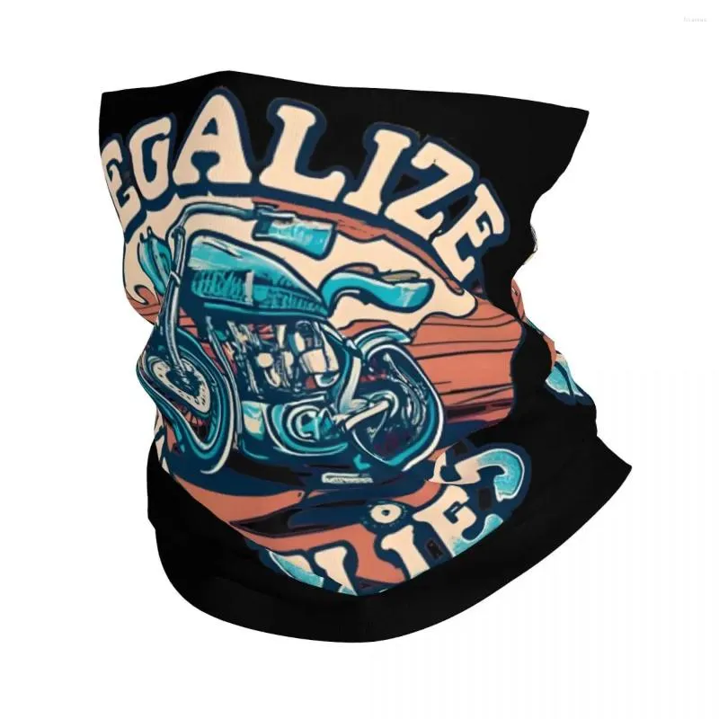 Scarves Legalize Wheelies Motolife Bandana Neck Gaiter Printed Motorcycle Club Face Scarf Running Unisex Adult Washable