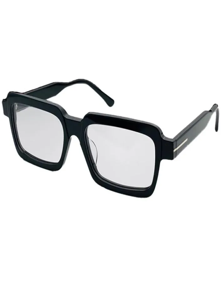 贅沢5711男性のための保護を備えた新しい光学眼鏡ヴィンテージスクエアプランクフレーム人気最高品質