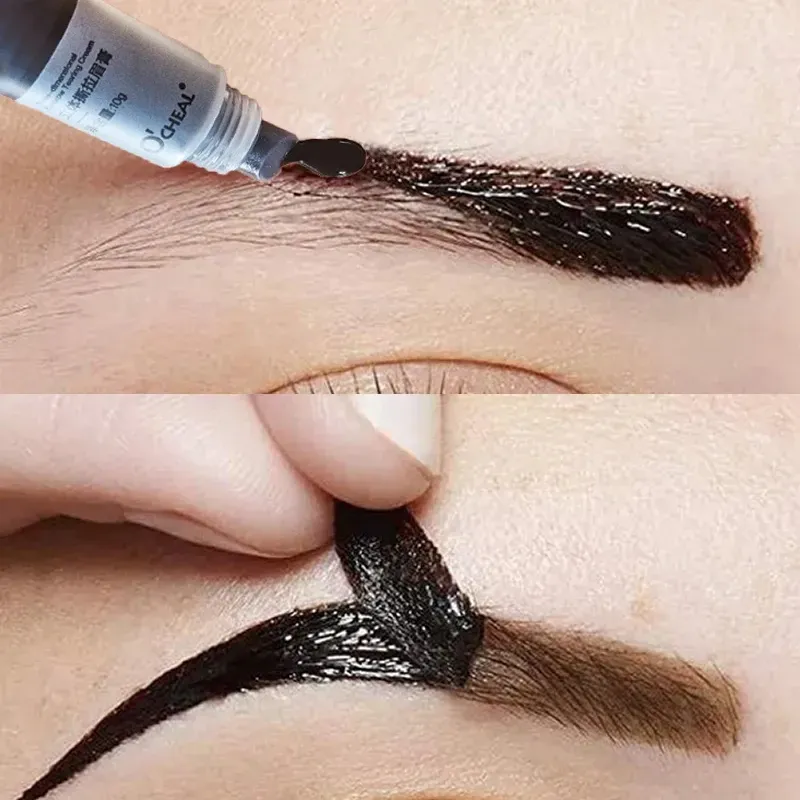 Förbättrare 15 minute ögonfransögonbrynsfärgning färg snabb ton lätt färgämne gel ögonfrans kit semi permanenta ögonbrynen ton färgämne makeup ögonbryn kräm