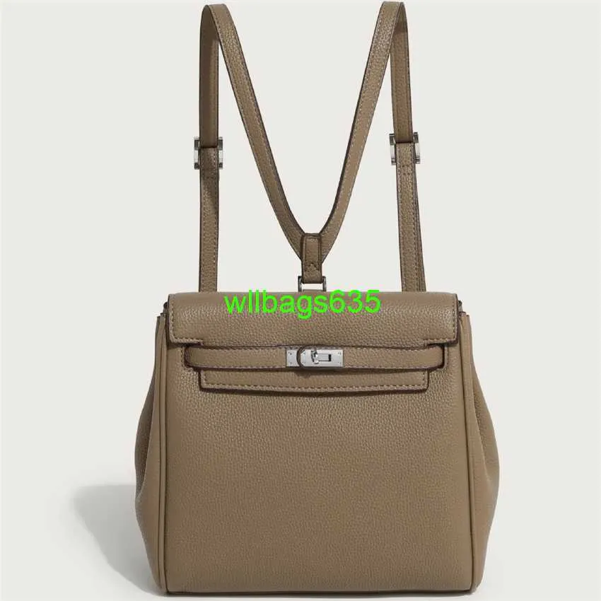 Leder -Rucksackbeutel vertrauenswürdige Luxus KY Handtasche Neues Design Klassiker vielseitiges Lychee Muster Rucksack Freier Frauentasche Hochwertiges Pendeln haben Logo Hb1t6j