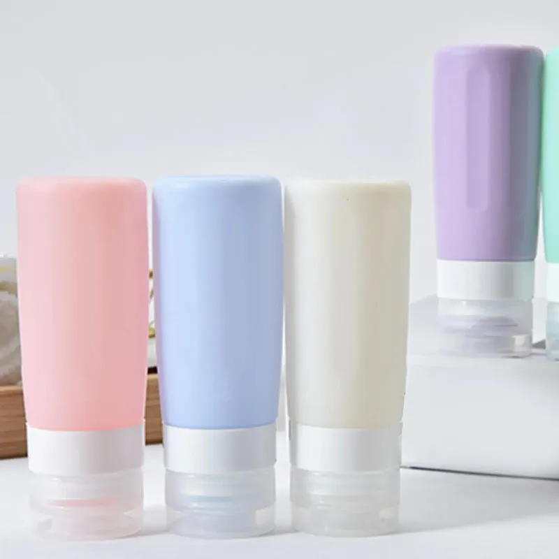 Butelki do przechowywania silikonowe opakowanie w kształcie wentylatora butelka kosmetyczna szampon szamponowy pojemnik z balsamem