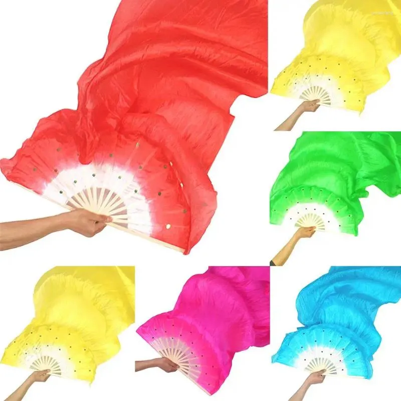 Figurines décoratives fans de danse durable 5 couleurs droite mains saules rivet voiles fixes