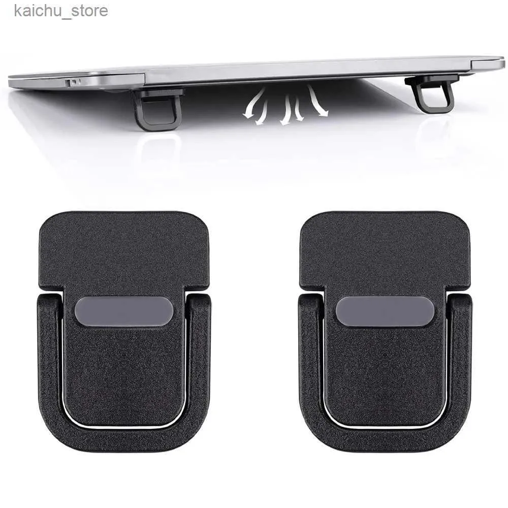 Autres composants de l'ordinateur 2pcs Portable auto-adhésif mini ordinateur portable stand de clavier d'ordinateur invisible pour les jambes de l'ordinateur portable de bureau compatibles avec MacBook Y240418