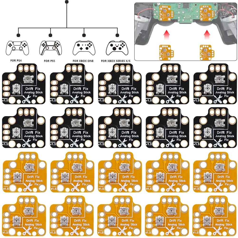 Altoparlanti 101pcs universale gamepad joystick drift riparazioni riparazioni controller analog