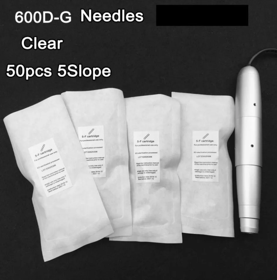 Pro 600DG 5 Slope Permanent Makeup needles 7mm Eyebrow Lip Needles For Nouveau Permanent makeup machine Pen8894416