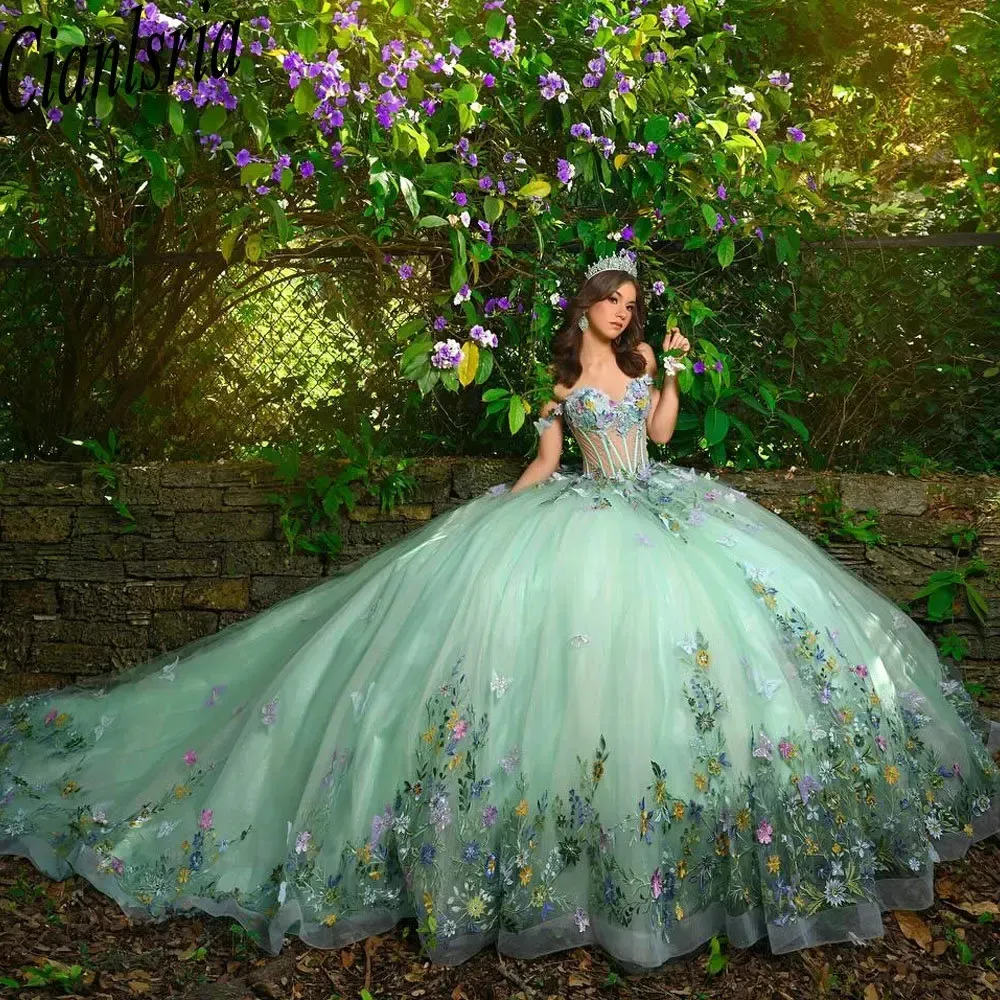 Sweetheart Mint Green Quinceanera Vestidos |Vestido De Pelota