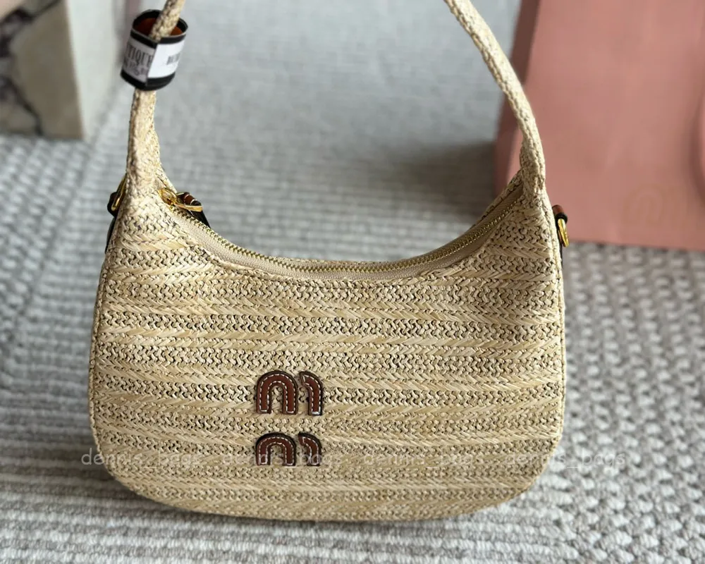 Nuove borse da donna Designer Hobo Straw Summer Limited Edition Ladies Borsa Small Borse