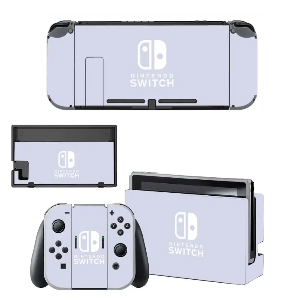 Джойстики чистого фиолетового цвета Nintendo Switch Skin Sticker Sticker Skins для консоли Nintend Switch и Joycon Controller