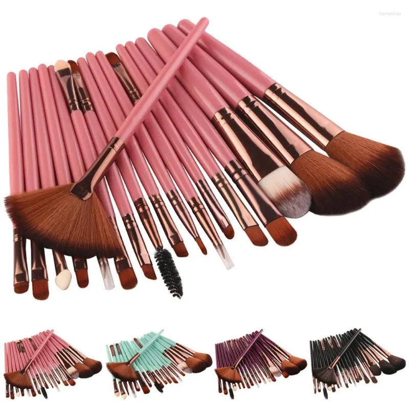 Pincéis de maquiagem 18 PCS Conjunto profissional de pincel Bush Ferramentas oculares kit de higiene pessoal de maquiagem Lã de lã