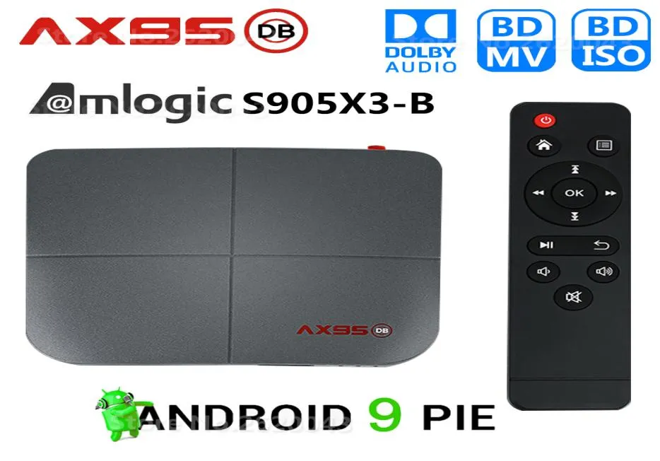 AX95 DB Amlogic S905X3B Smart Android 90 TV -Box 4 GB RAM 32 GB 64 GB 128 GB ROM 4K HD SET TOP -Box -Unterstützung Dolby Bluray BD MV ISO5244622